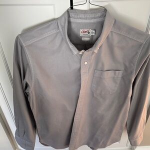 Grayers Men's Light Gray Casual Button-Down Shirt